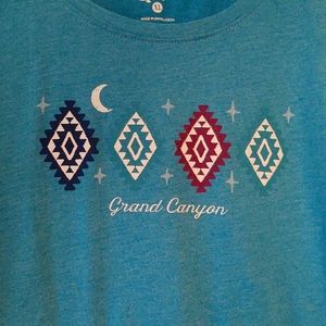 Grand Cayman Turquoise Graphic Tee Sz XL,Plp?L
